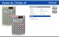 Rebell Pocket 5G vrecková kalkulačka v kovovom prevedení