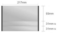 Ds130/BL nástenná tabuľa 217x155 mm design Economy