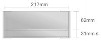 Dc106/BL nástenná tabuľa 217x93 mm design Classic