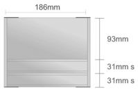Dc129/BL nástenná tabuľa 186x155 mm design Classic