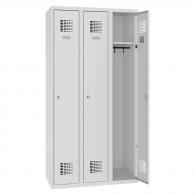 SUM330 kovová šatňová skriňa trojdielna 180 x 90 x