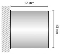 HF102/BL nástenná výstrčka 155x155mm HiTech /155