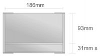 Dc117/BL nástenná tabuľa 186x124 mm design Classic