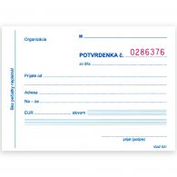 021 Potvrdenka s juxtou 3x25 listov