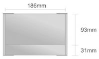 Dc114/BL nástenná tabuľa 186x124 mm design Classic