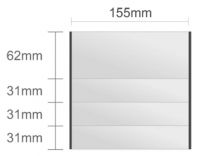 Ac119/BL nástenná tabuľa 155x155mm Alliance Classic /62+31+31+31