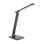 WO45B Led stolová lampa s displejom 9W, čierna imitácia koža