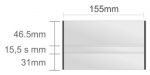 Ac204/BL nástenná tabuľa 155x93mm Alliance Classic /46,5+15,5s+31