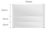Wt102/S nástenná tabuľa 310x248mm Design Triangle /124+62+62