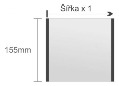 Emp111/BL výstrčková bezpečnostná tabuľa 155x155mm DeSign