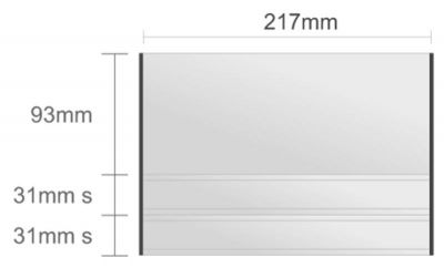 Ac130/BL nástenná tabuľa 217x155mm Alliance Classic /93+31s+31s