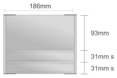 Dc129/BL nástenná tabuľa 186x155 mm design Classic