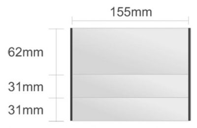 Ac107/BL nástenná tabuľa 155x124mm Alliance Classic /62+31+31