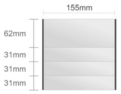 Ac119/BL nástenná tabuľa 155x155mm Alliance Classic /62+31+31+31